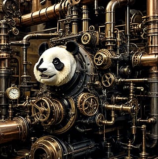 The panda making machine'