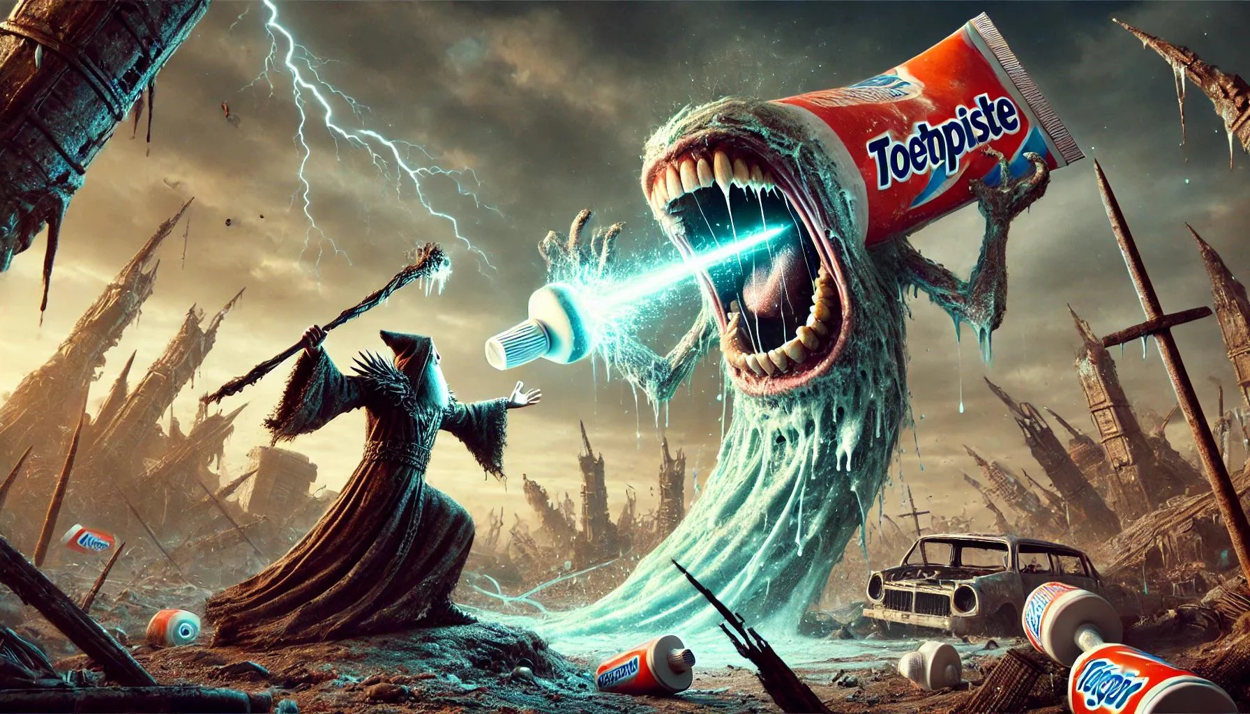 Wizard vs toothpaste picture 1 of 1