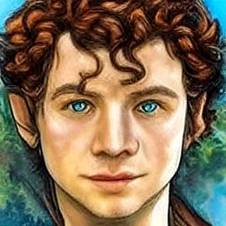 Frodo Baggins from Midjourney AI'