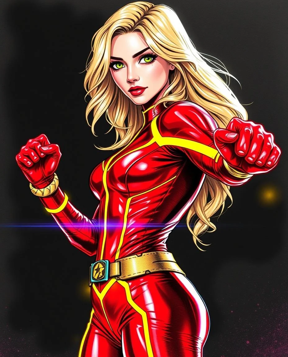 Artwork of a new superhero. What’s her superhero name? picture 3 of 8