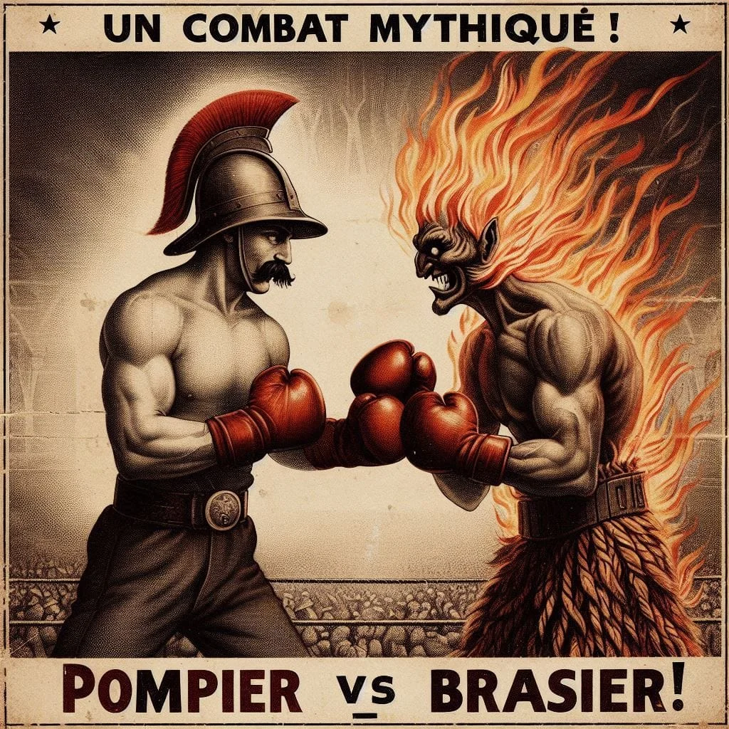 Old school boxing poster between mythical fighters! picture 5 of 6