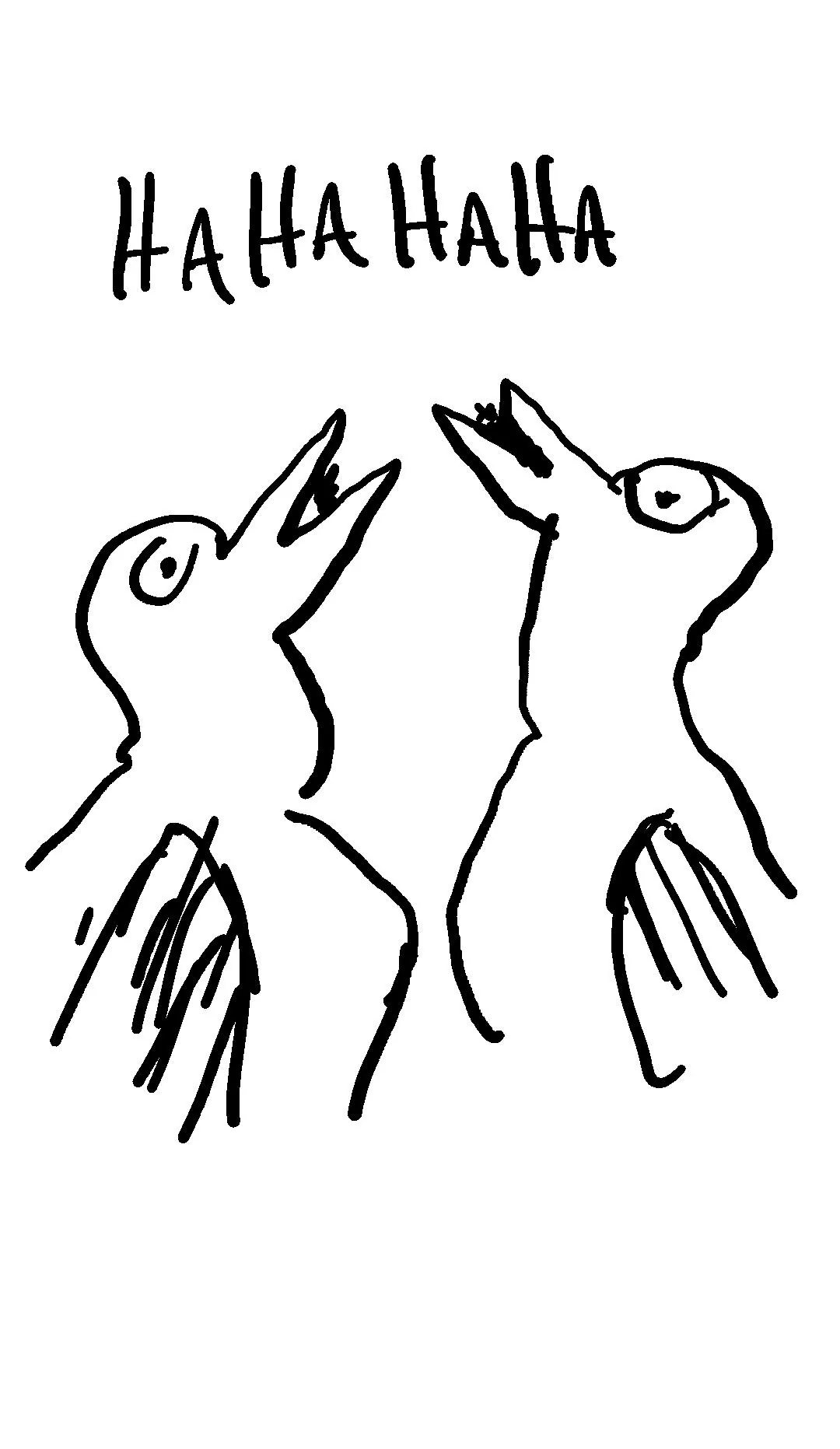 Challenge - Draw 2 Kookaburra laughing at a joke picture 1 of 2