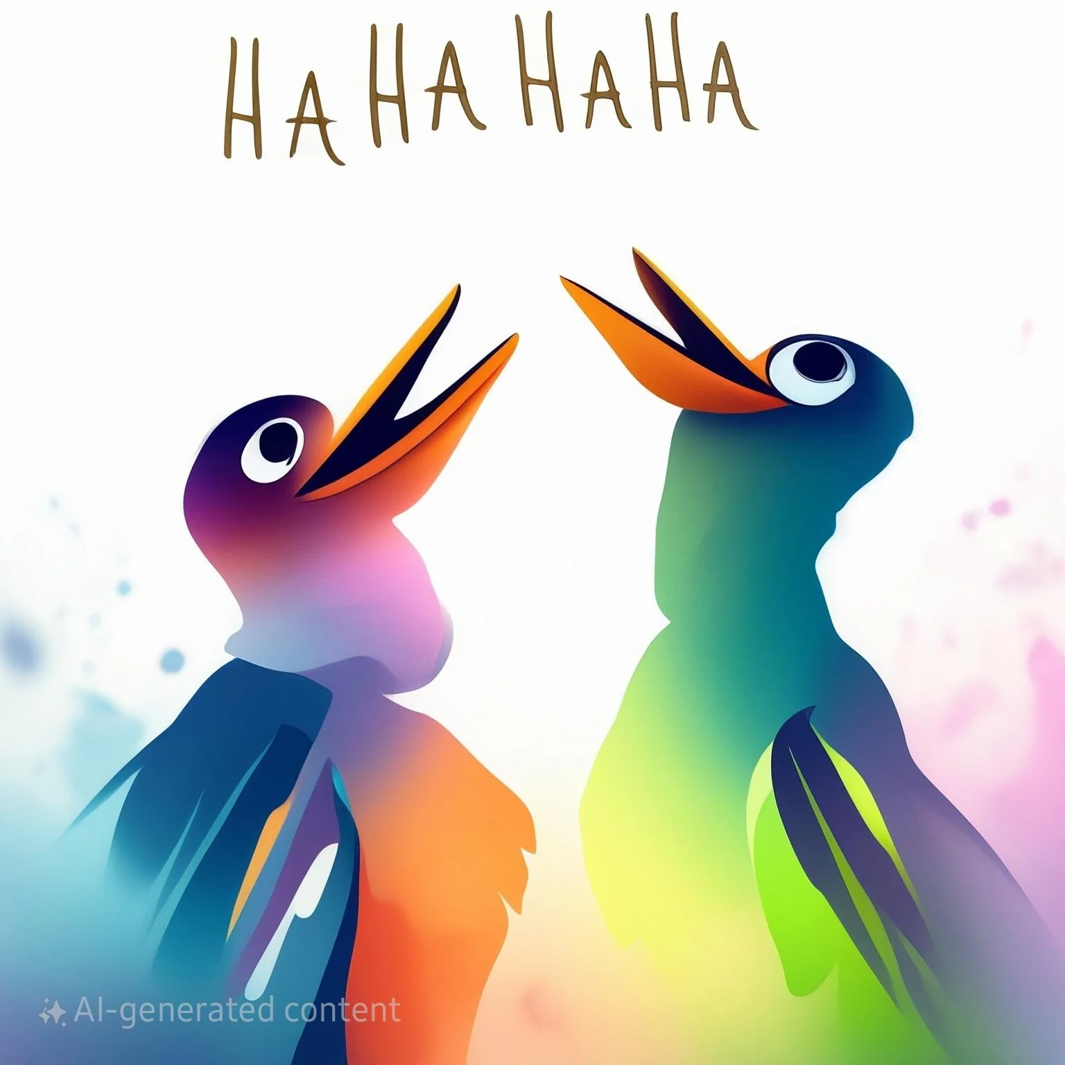 Challenge - Draw 2 Kookaburra laughing at a joke picture 2 of 2