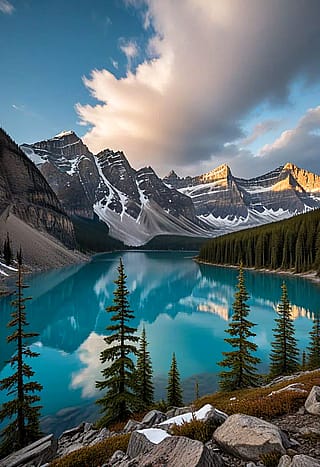 Banff Lake in Canada'