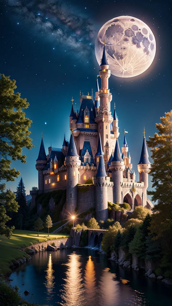 Magical Castle Under the Moon 🏰 picture 1 of 1