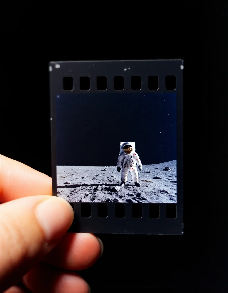 Unseen bits of the moon 🎞️ | Using Cinematic Filmstrip Style picture 2 of 3