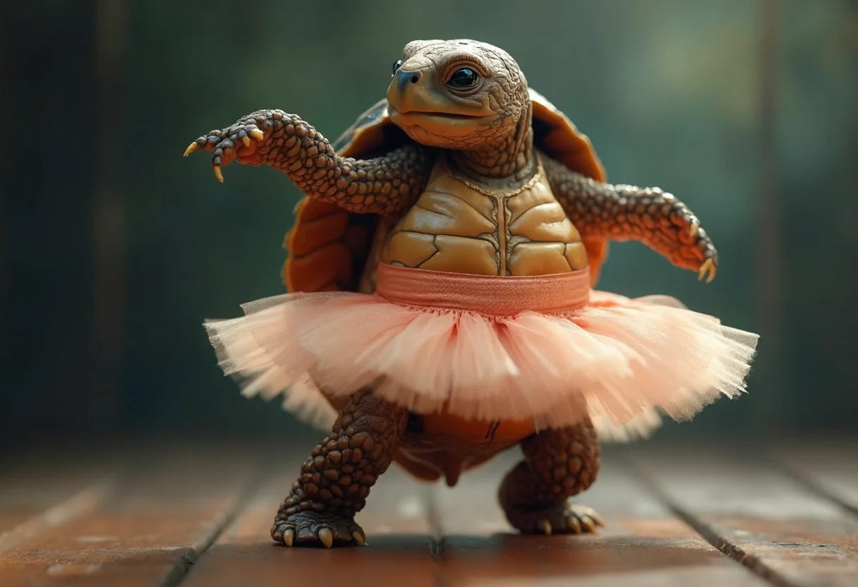 Animal Kingdom Ballerinas - If we can have TMNTs, then we can damn well have TMBTs - Teenage Mutant Ballerina Turtles. picture 2 of 3