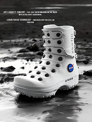 CROCS x NASA collaboration designs. AI + Photoshop. (OC)'