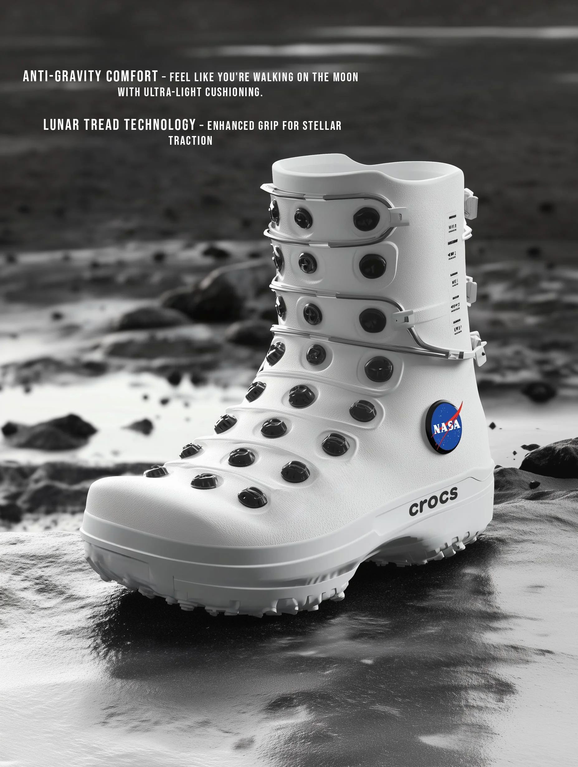 CROCS x NASA collaboration designs. AI + Photoshop. (OC) picture 1 of 8