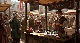 Talking Mirrors: If smartphones were sold during the middle ages'