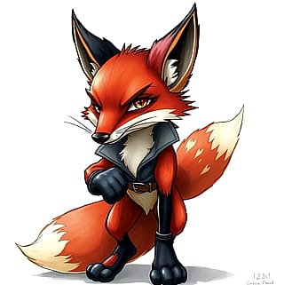 I find it funny when the ai makes stuff that that doesn’t make it look normal, was just trying to make an anime style fox in something a thief would wear'