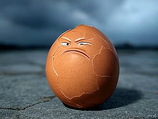 Angry Broken Egg'