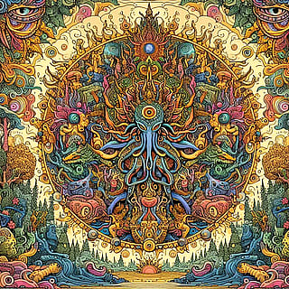 Psychedelic mandala'