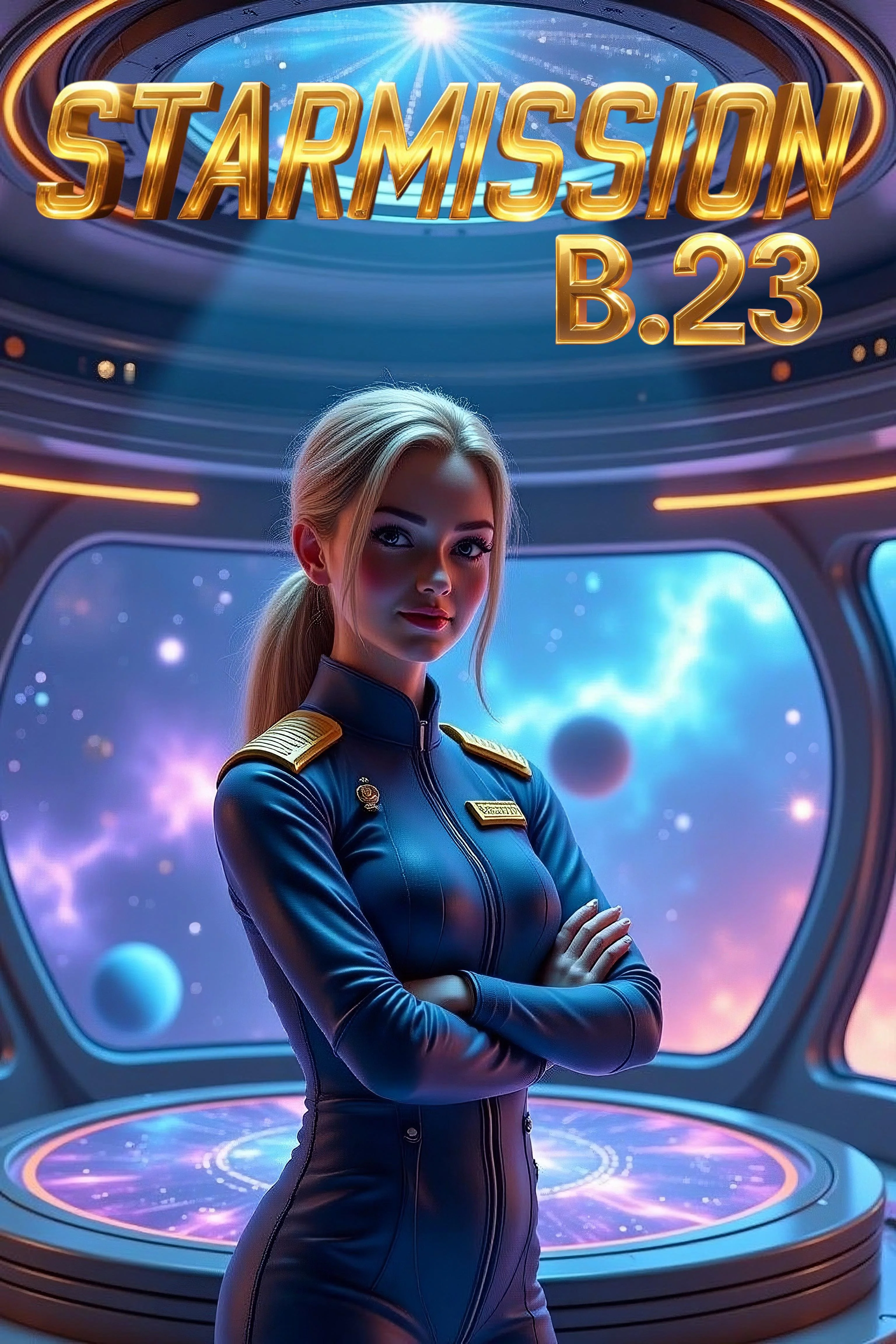 My idea for a scifi series - Created a style LoRA for the starship and made character posters picture 7 of 9