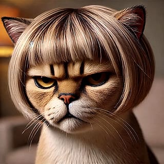 Karen the cat. Why so angry?!'