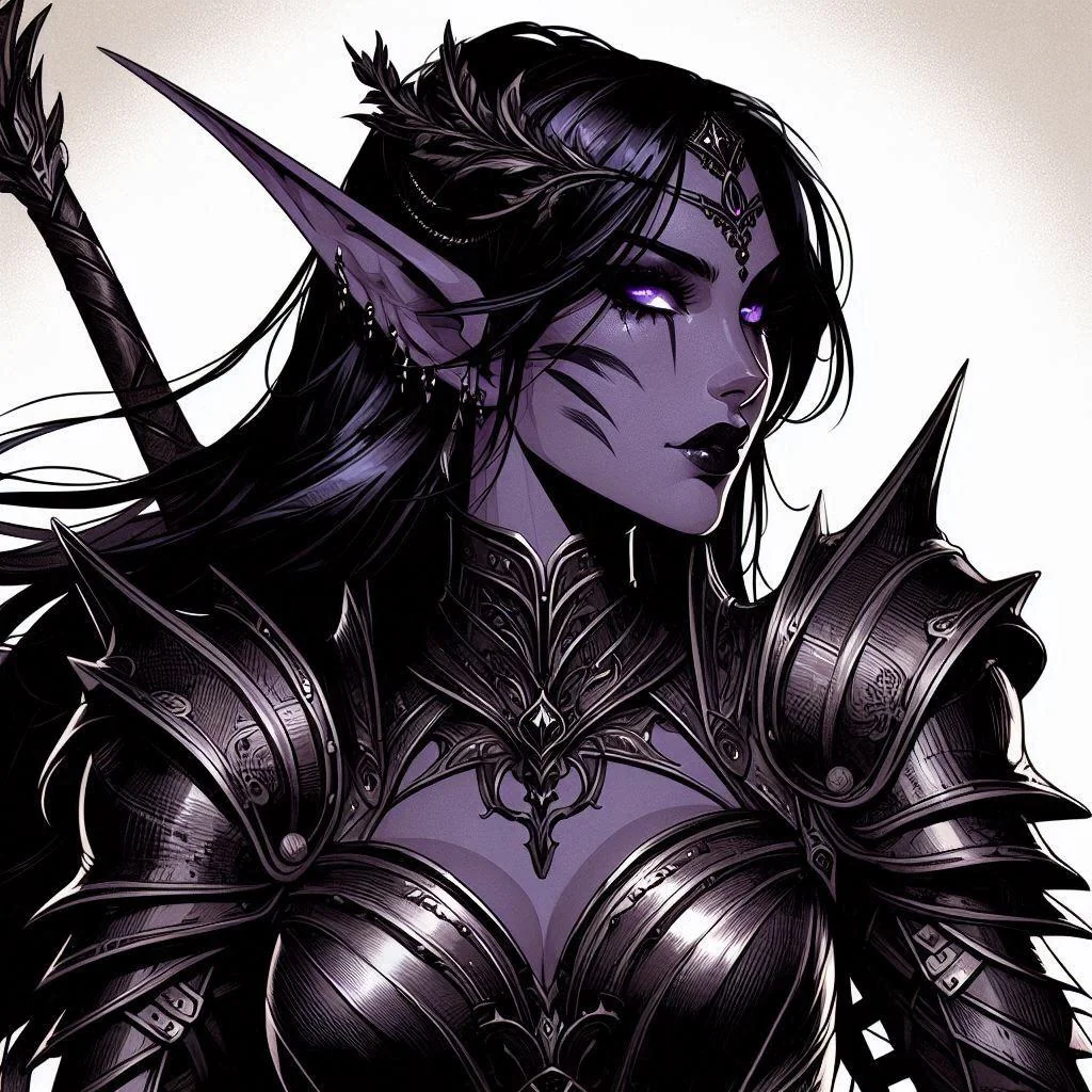 Tried to make a dark elf. Now I wanna name her. picture 2 of 9