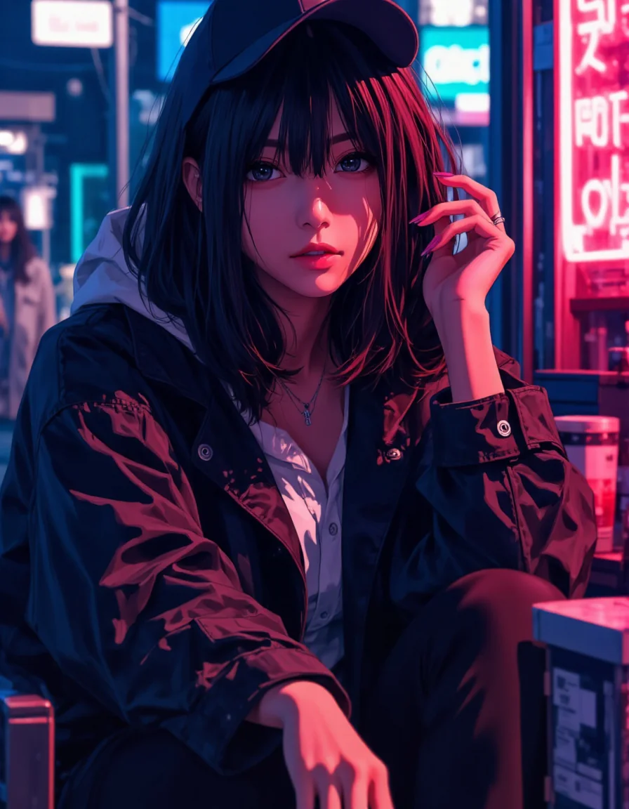 Let's hang out? 💗 | Made using Stylized Anime Realism Portrait Concept picture 2 of 2