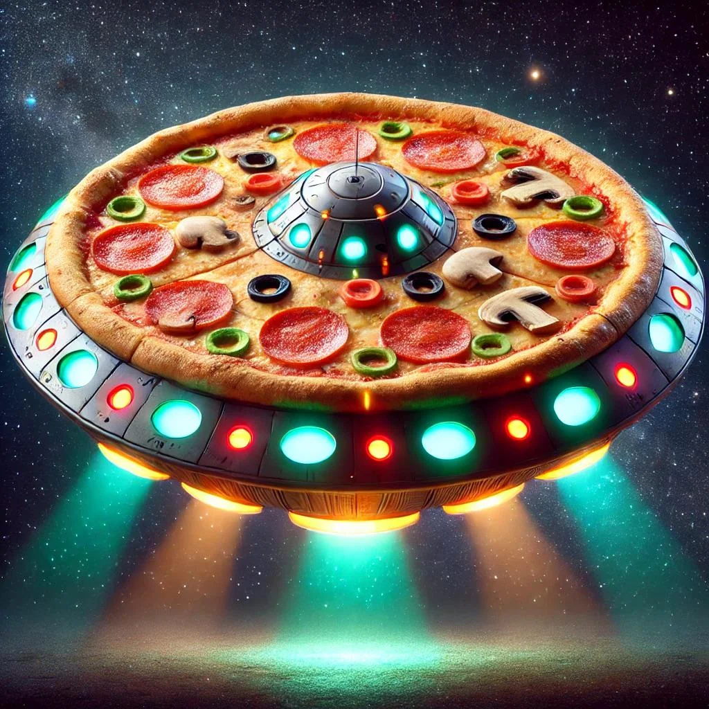 Pizza flying saucer picture 1 of 1