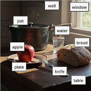 Visual dictionary for kitchen'