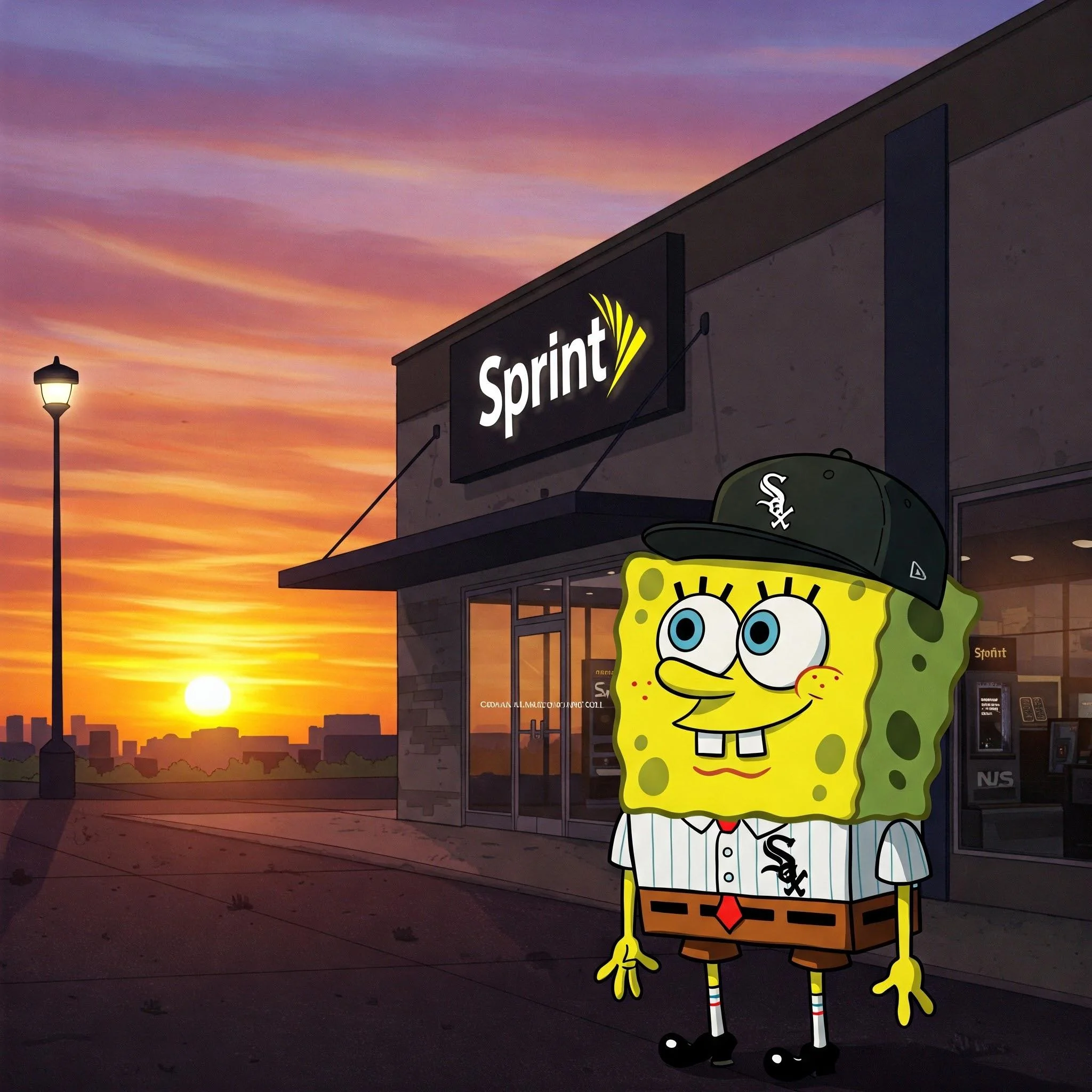 SpongeBob at a Sprint store picture 5 of 5