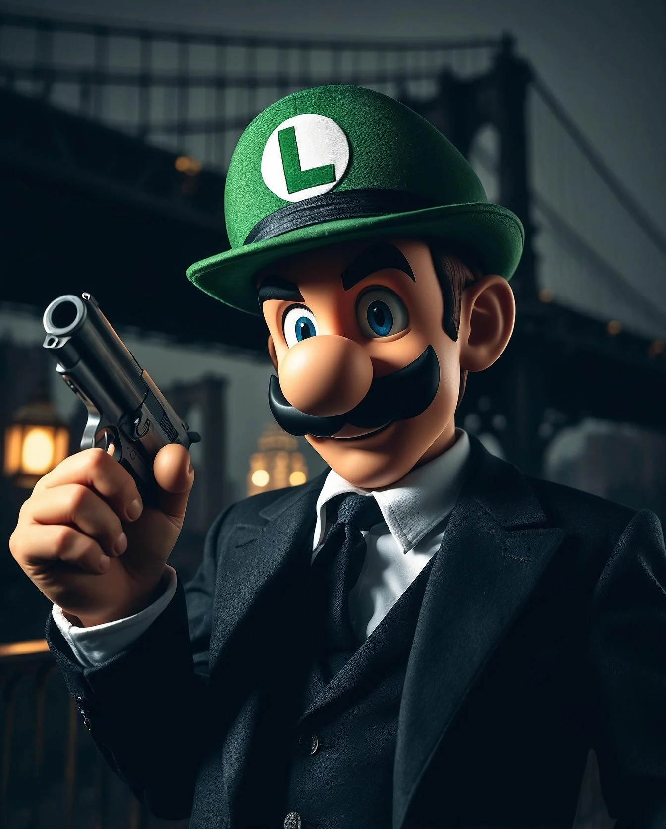 Luigi as a detective. What case is he trying to solve? picture 1 of 4