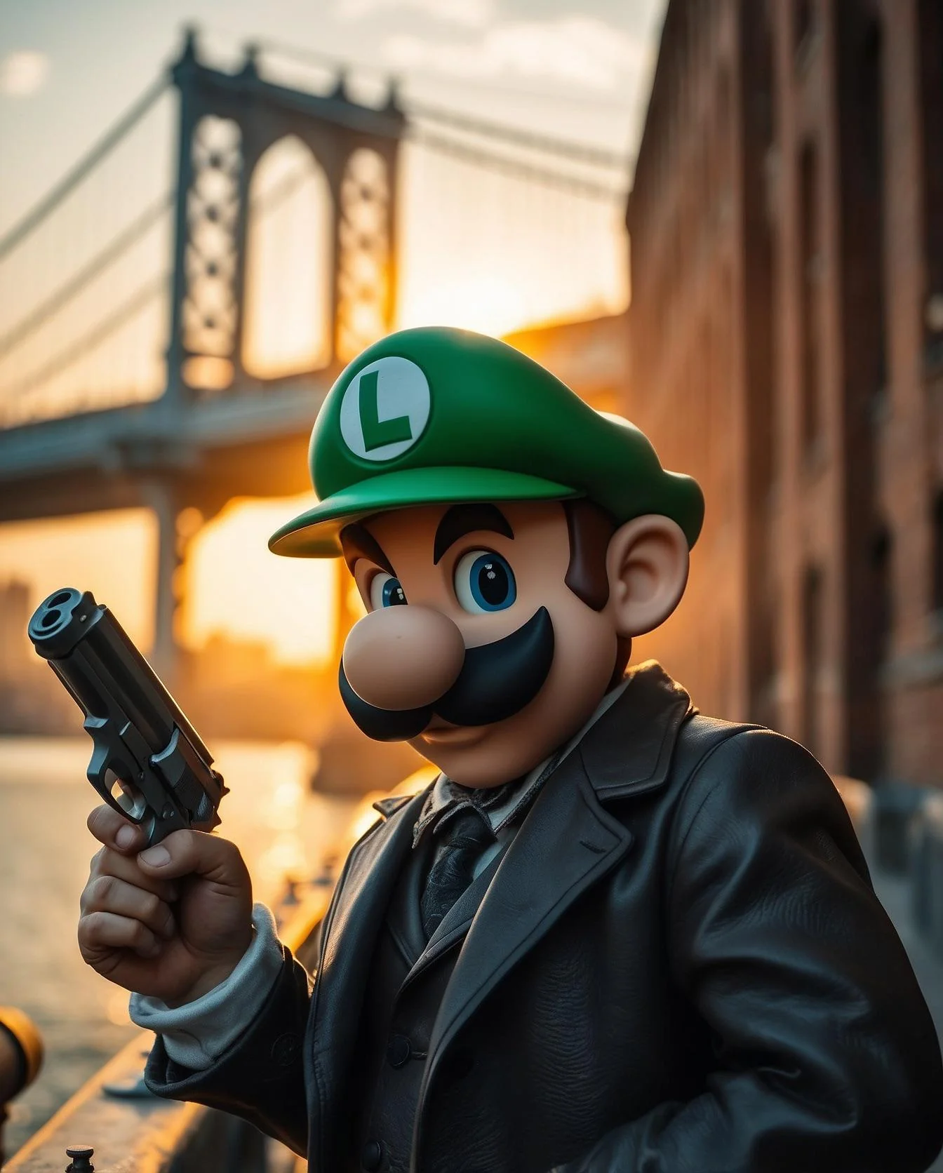 Luigi as a detective. What case is he trying to solve? picture 2 of 4