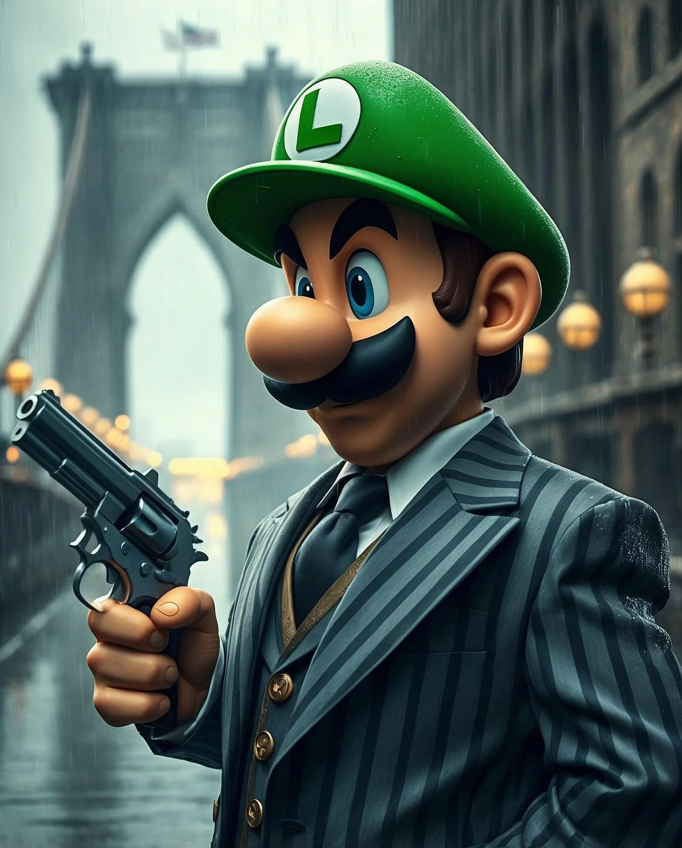 Luigi as a detective. What case is he trying to solve? picture 3 of 4