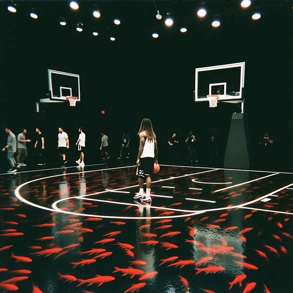 Indoor basketball court aquarium floor picture 3 of 3