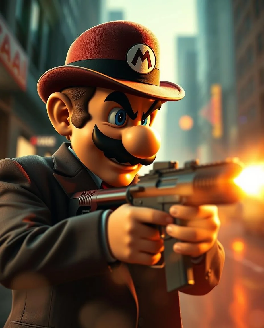 Name this Mario game and the plot picture 2 of 3