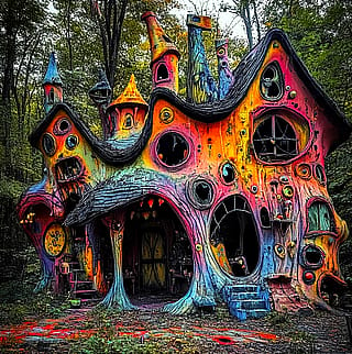 Once a month I come and clean the Psychedelic Witch's place...'