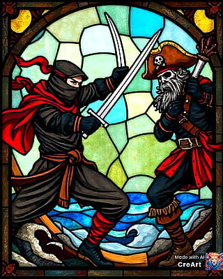 Pirates vs ninjas a tale as old as time, which side are you going with?'