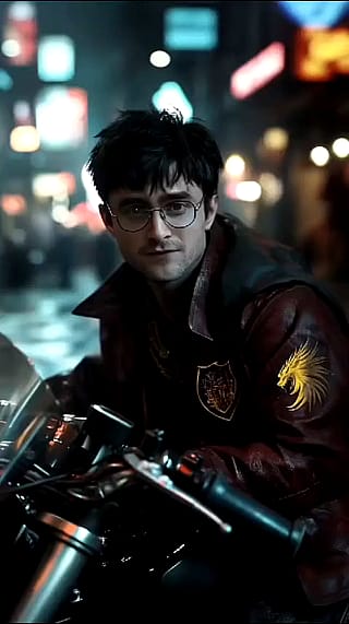 Harry Potter characters cyberpunk AU'