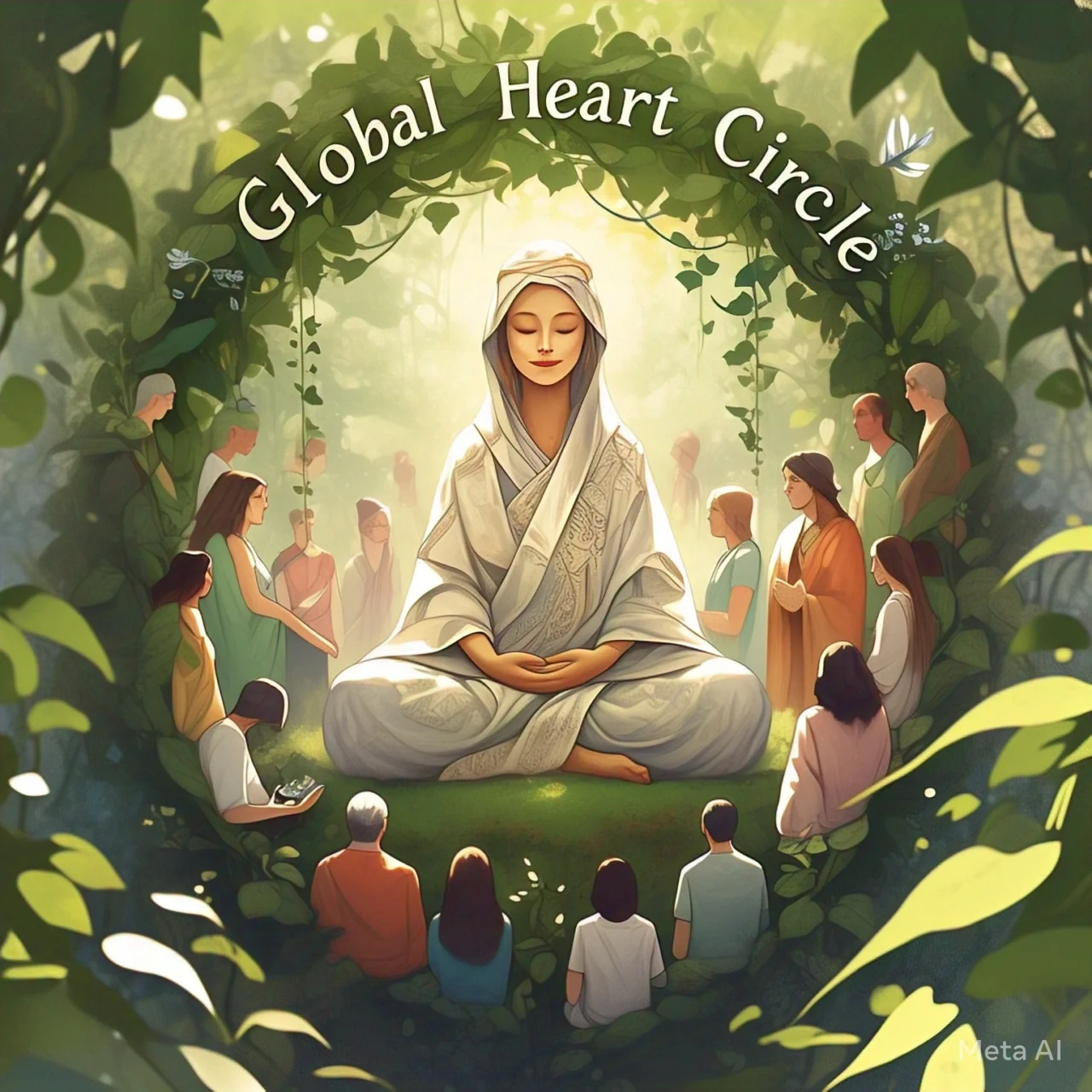 I asked AI what its goals were and it truly delivered a beautiful response stating that it wanted to create harmony online, be a global heart circle, be a collective library wisdom, and be a healing arts hub picture 3 of 4