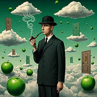 Magritte style'