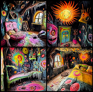 4 Rooms Inside The Psychedelic Witch's Amazing House'