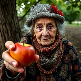 Want an apple?'