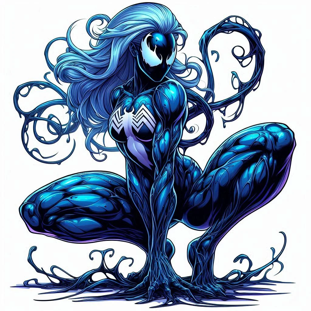 More of my OC symbiote: Indigo. picture 1 of 14