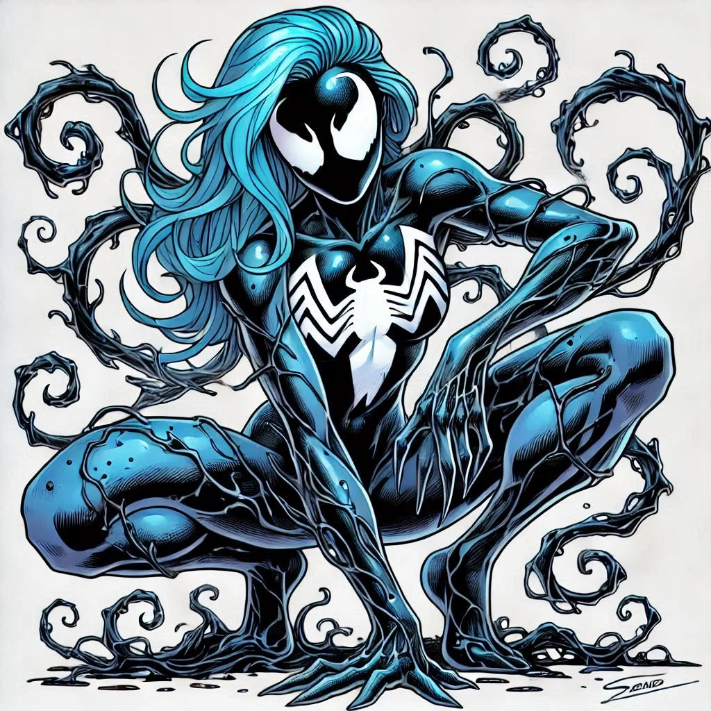 More of my OC symbiote: Indigo. picture 8 of 14