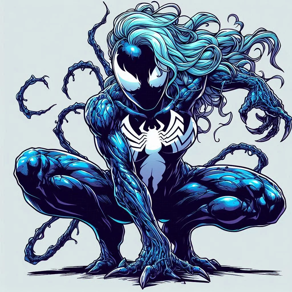 More of my OC symbiote: Indigo. picture 9 of 14