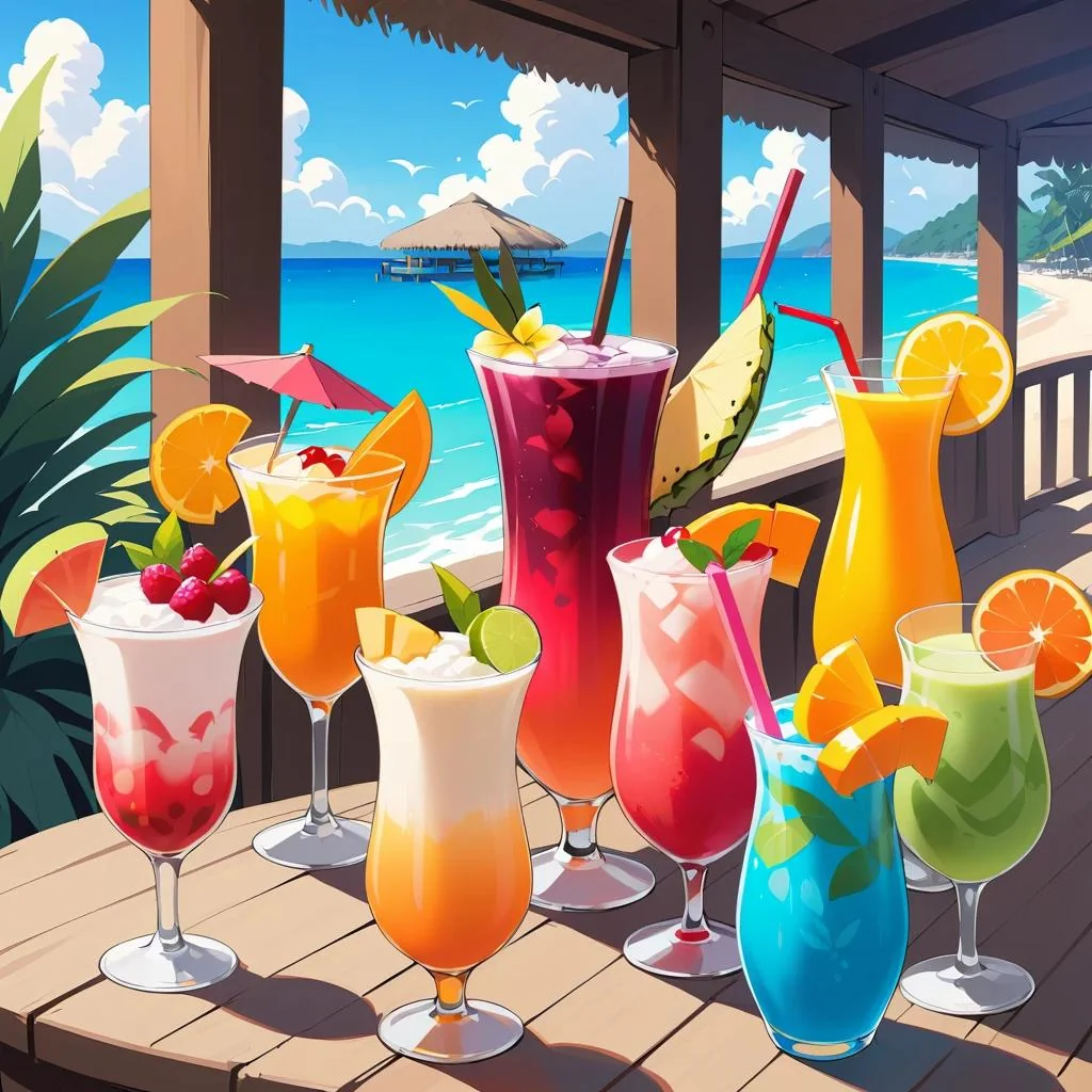 Tropical Drinks (ignore any AI wonkiness) picture 1 of 10