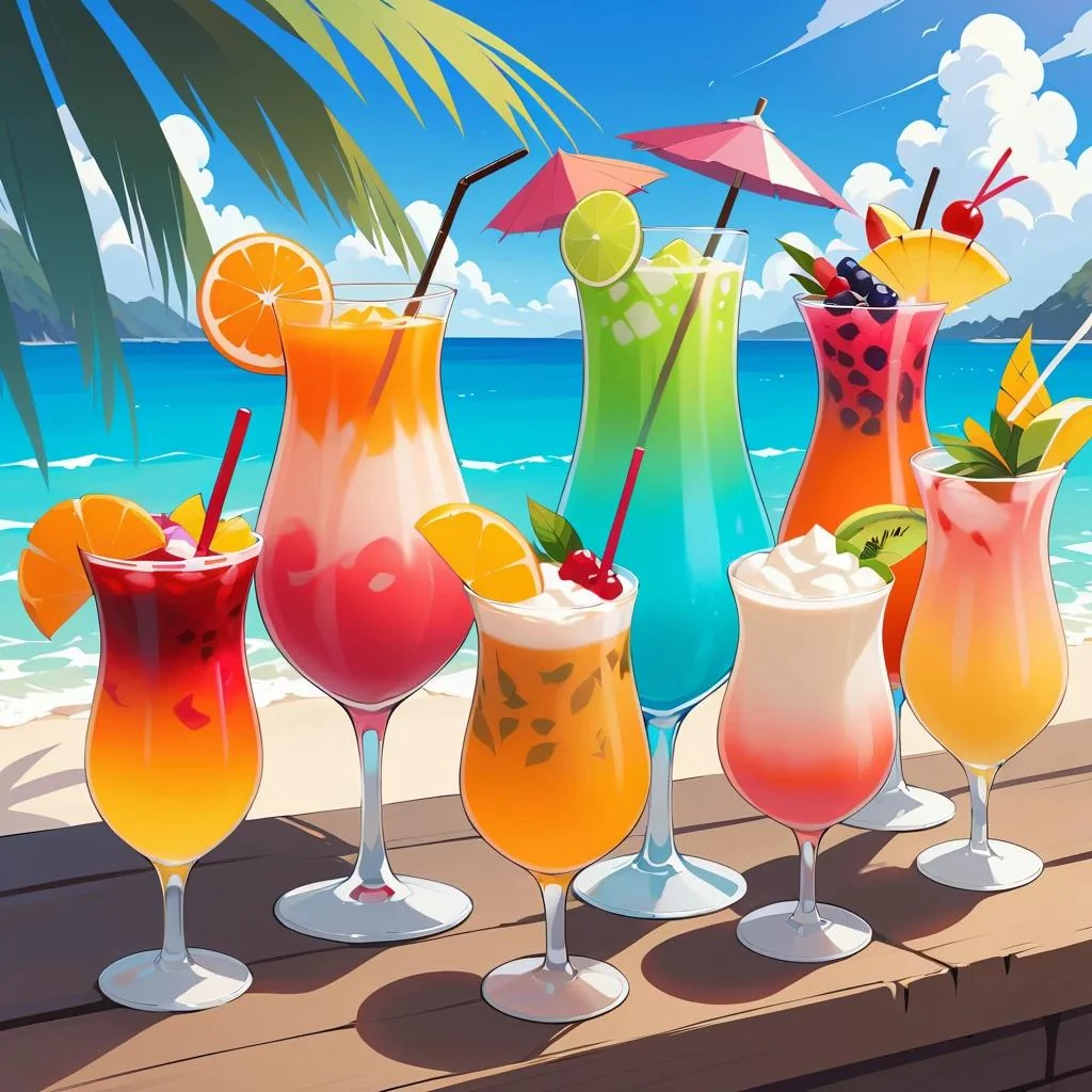 Tropical Drinks (ignore any AI wonkiness) picture 2 of 10