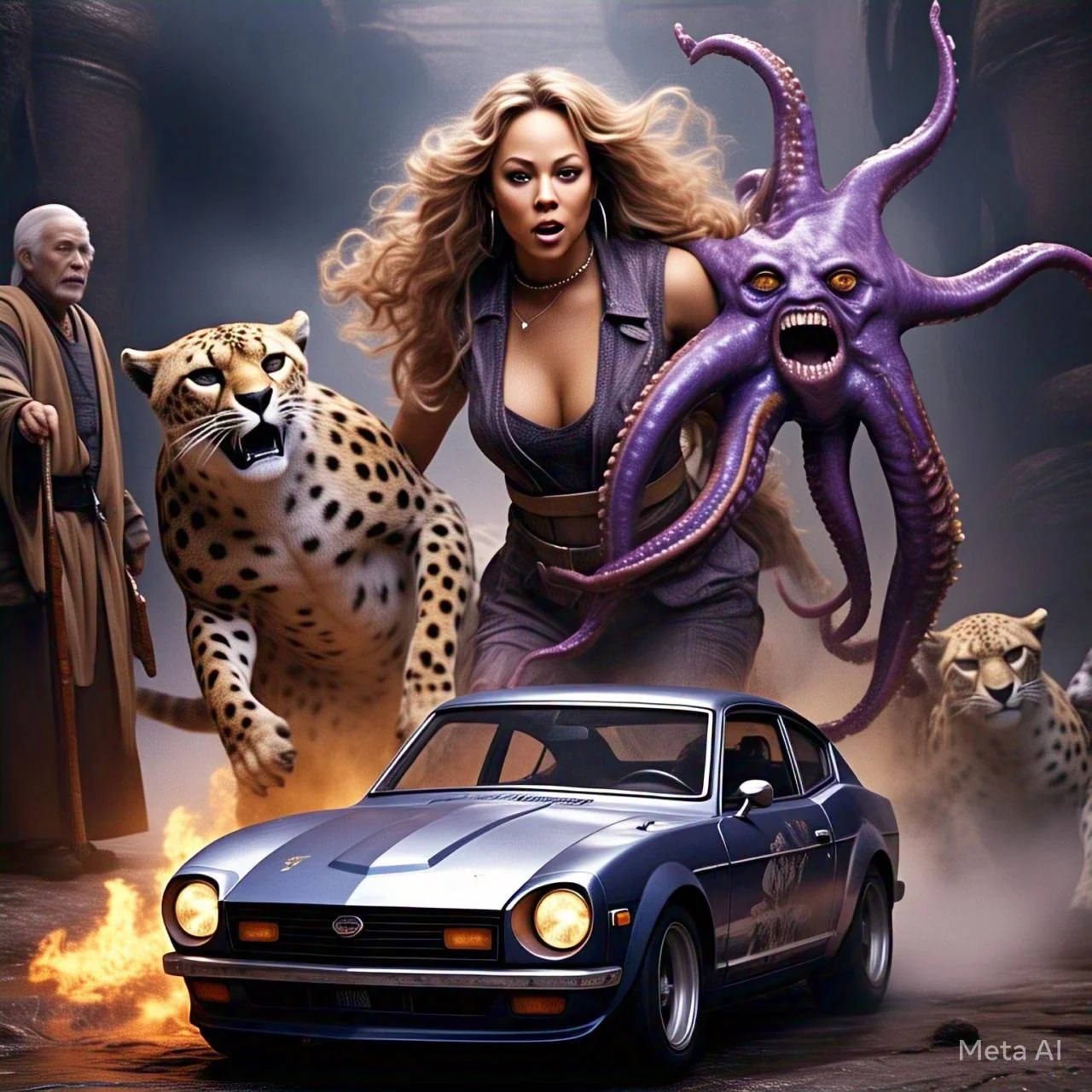 Epic new Mariah Carey action movie poster! What would you title it? picture 1 of 1