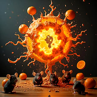 Exploding Orange Bomb'