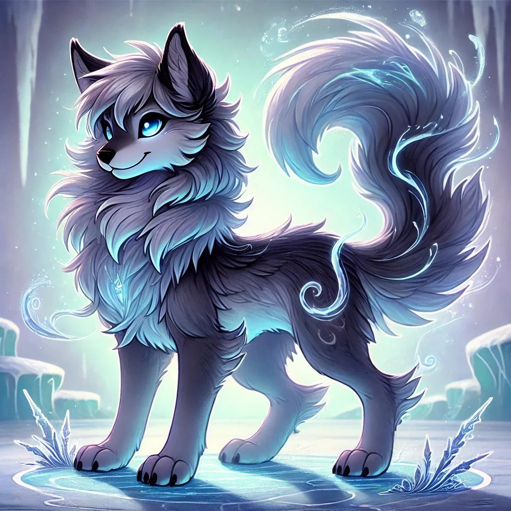 Which stage of this icy wolf is your favorite? picture 2 of 3