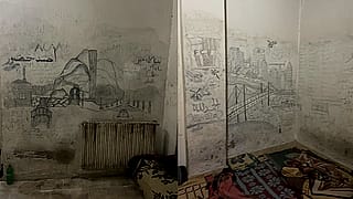 Drawings from within the freed syrian prisons. These were drawn by scratching the wall with any means available. They caught my attention and I only retextured them to be more vivid'