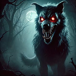 My Hellhound wolf'