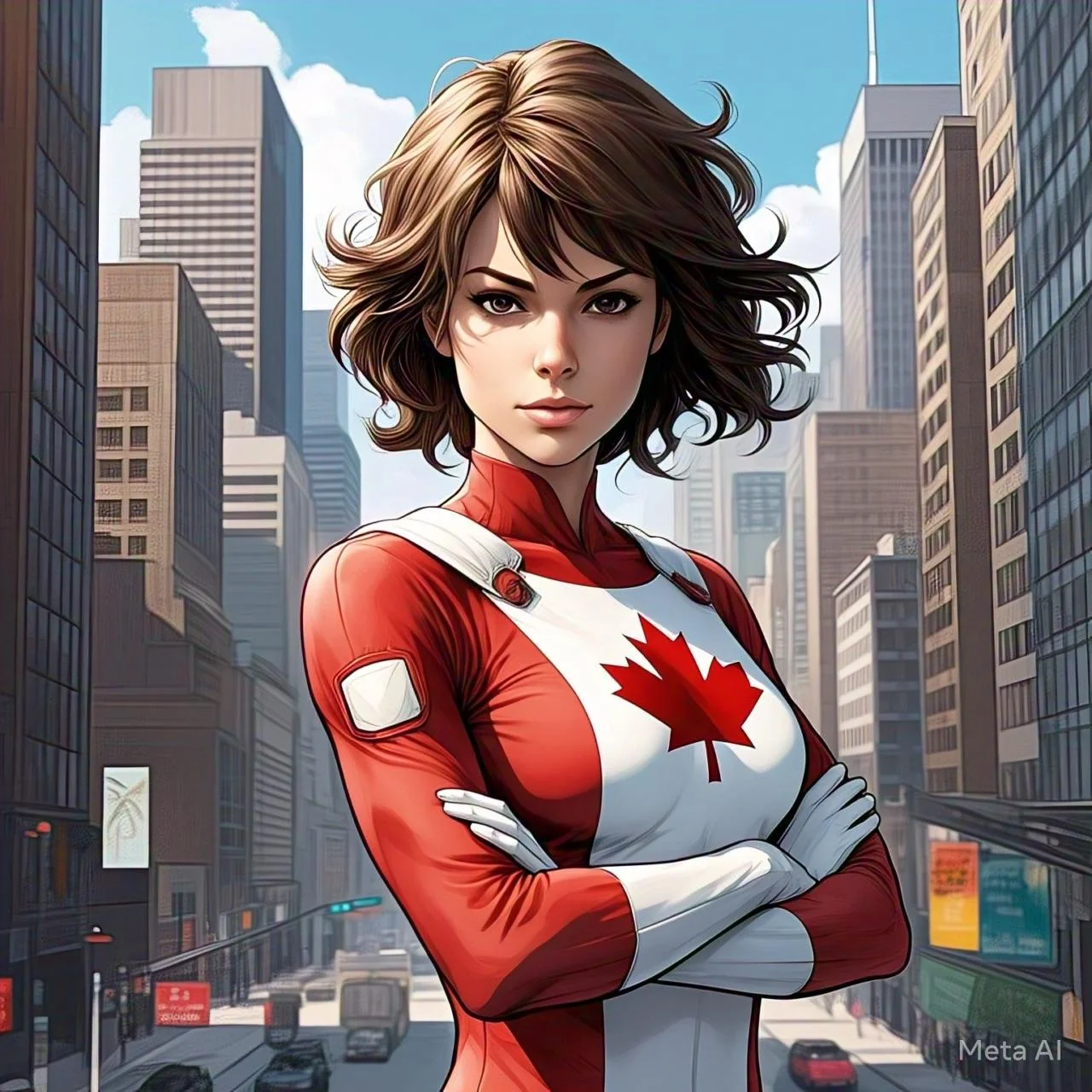 Female superhero’s Canadian. Meta ai. picture 8 of 8