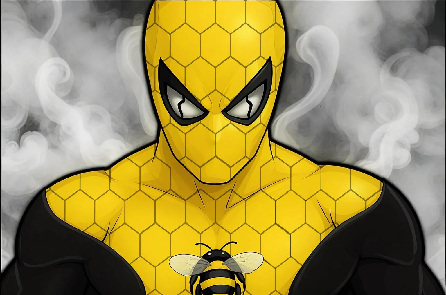 The Smarm Smoke Background Black and Yellow picture 1 of 1