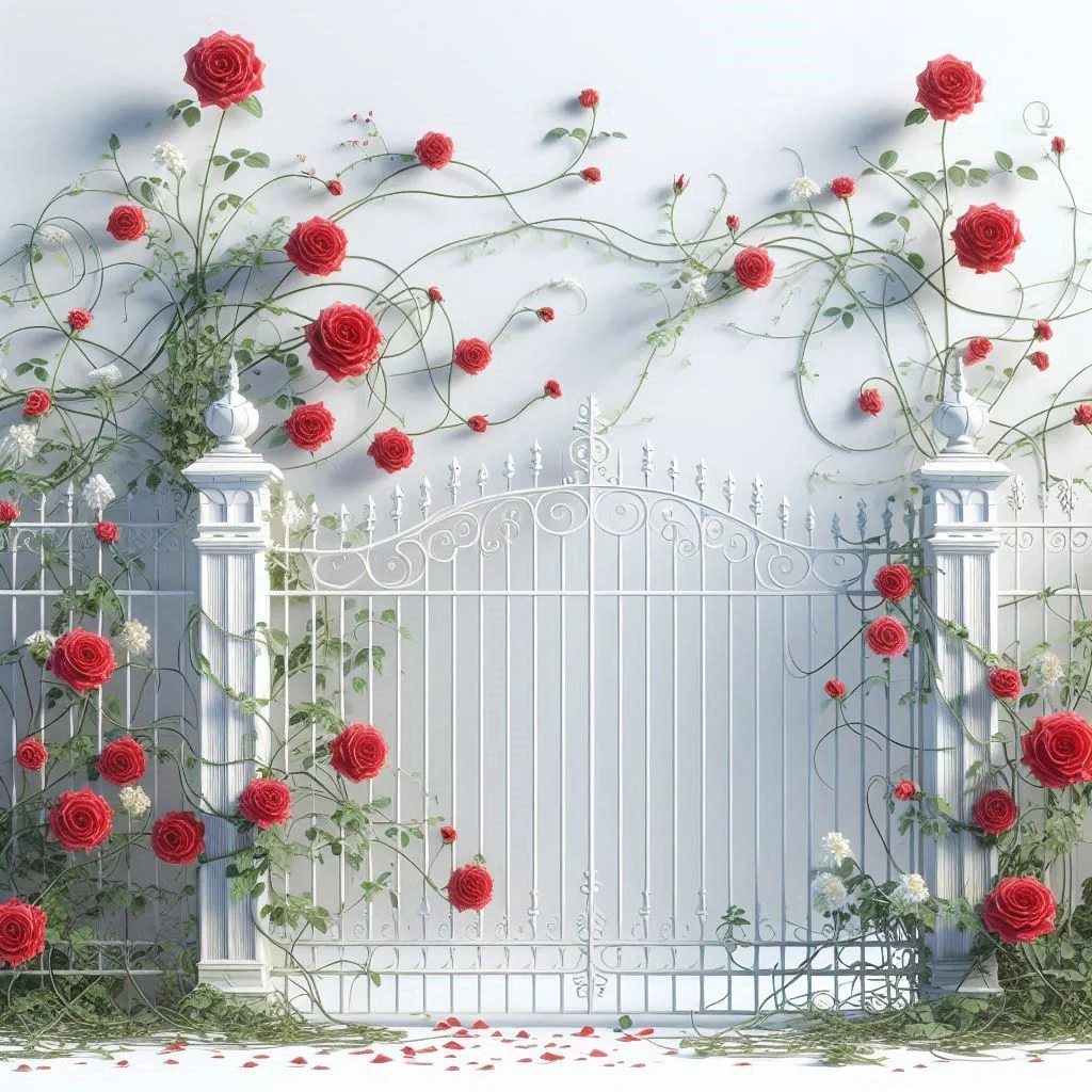 Fences covered in roses picture 3 of 4