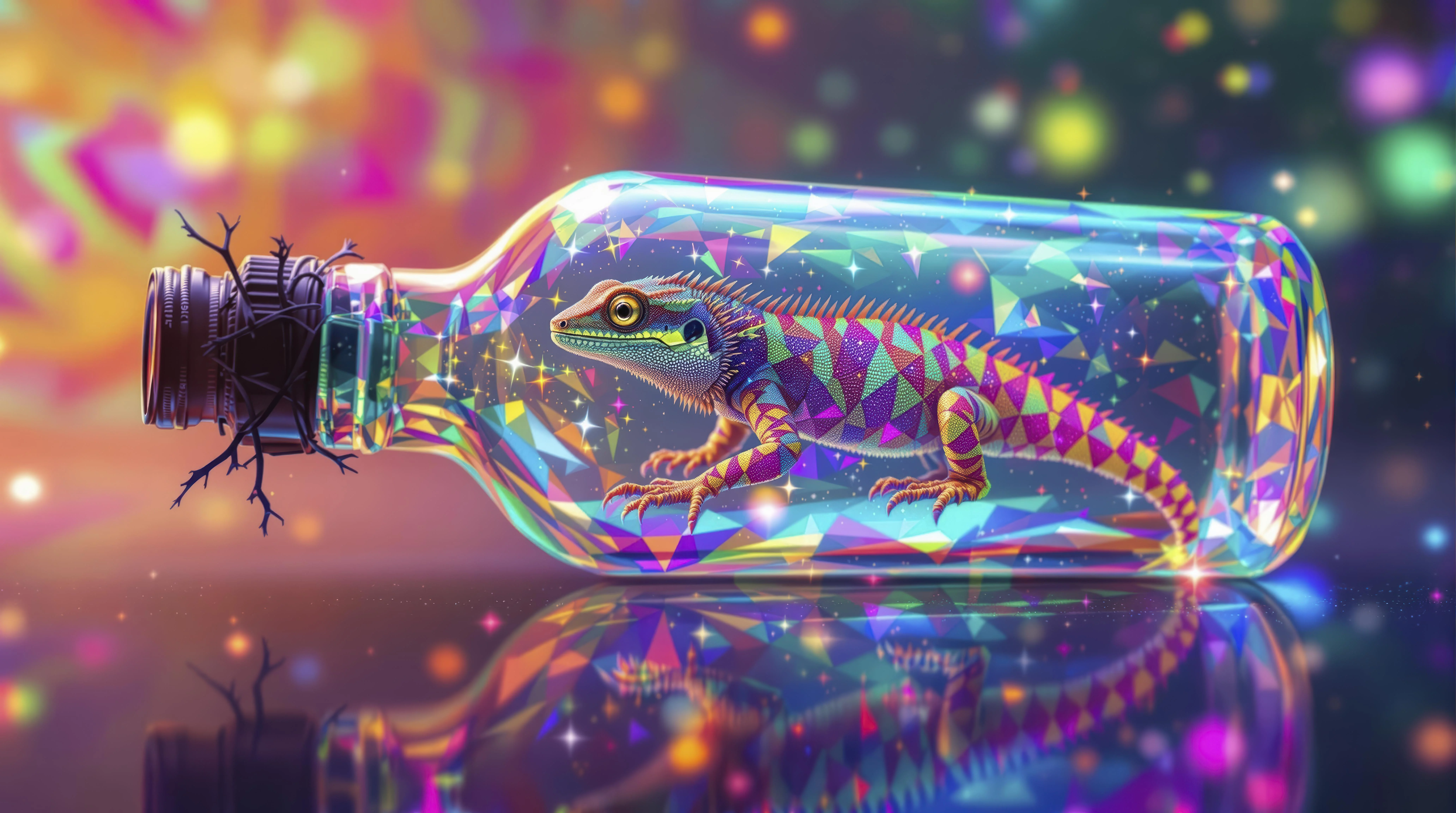 Psychedelic Lizard picture 1 of 1